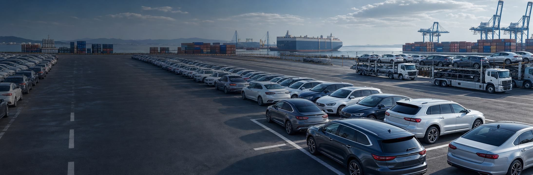 Global vehicles at port ready for AutoStreets sourcing